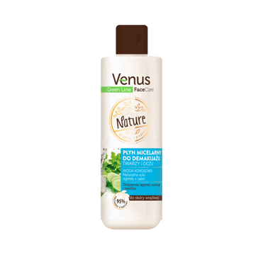 VENUS NATURE -  Venus Nature, green line, face care płyn micelarny, do demakijażu twarzy i oczu, do skóry wrażliwej 200 ml